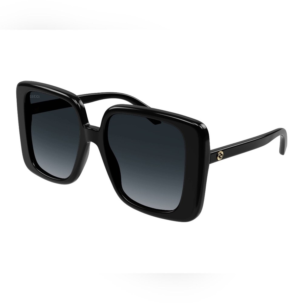 NEW GUCCI GG1314S 001 WOMEN’S BLACK SQUARE SUNGLASSES